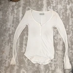 Abercrombie and Fitch long sleeve Henley tee